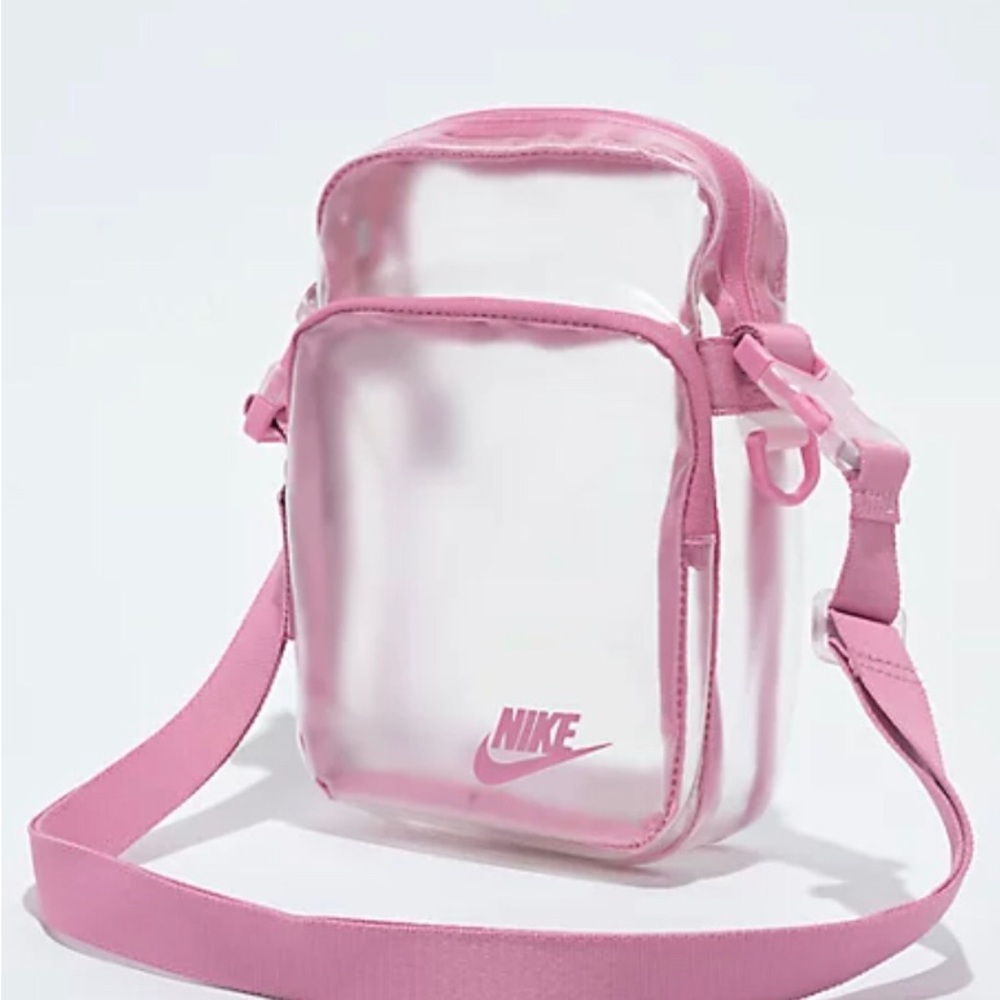 Nike Pink Clear Crossbody Pouch